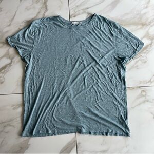 FP Free People We The Free Light Blue Oversized Cotton Casual T-Shirt XL